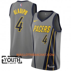 Maillot NBA Indiana Pacers Victor Oladipo 4 2018-19 Nike City Edition Gris Swingman - Enfant
